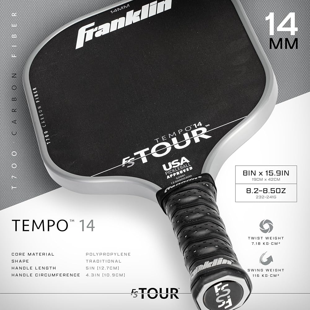 Franklin FS Tour 14mm ハイグレード カーボンパドル ピンク Franklin